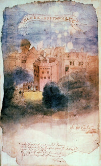 The Globe Theatre Fine Art Print - Historical Drawing from 1600