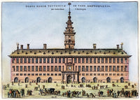 Hanseatic League Fine Art Print - House of the Hanseatic League at Antwerp, 1563