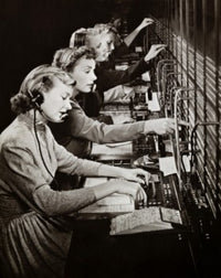 Vintage Telephone Operators Switchboard Fine Art Print