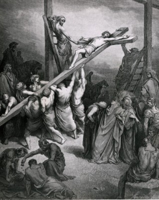 The Crucifixion Engraving Art Print by Gustave Dore