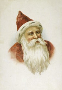 Santa Nostalgia Cards Fine Art Poster Print