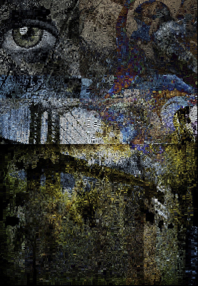 Surrealism Brooklyn Bridge Words Fine Art Print by Bruce Rolff