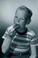 Toddler Enjoying a Hot Dog Fine Art Print - Various Sizes