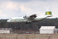 L-100 Hercules Landing at Ramstein Air Base Fine Art Print by Timm Ziegenthaler