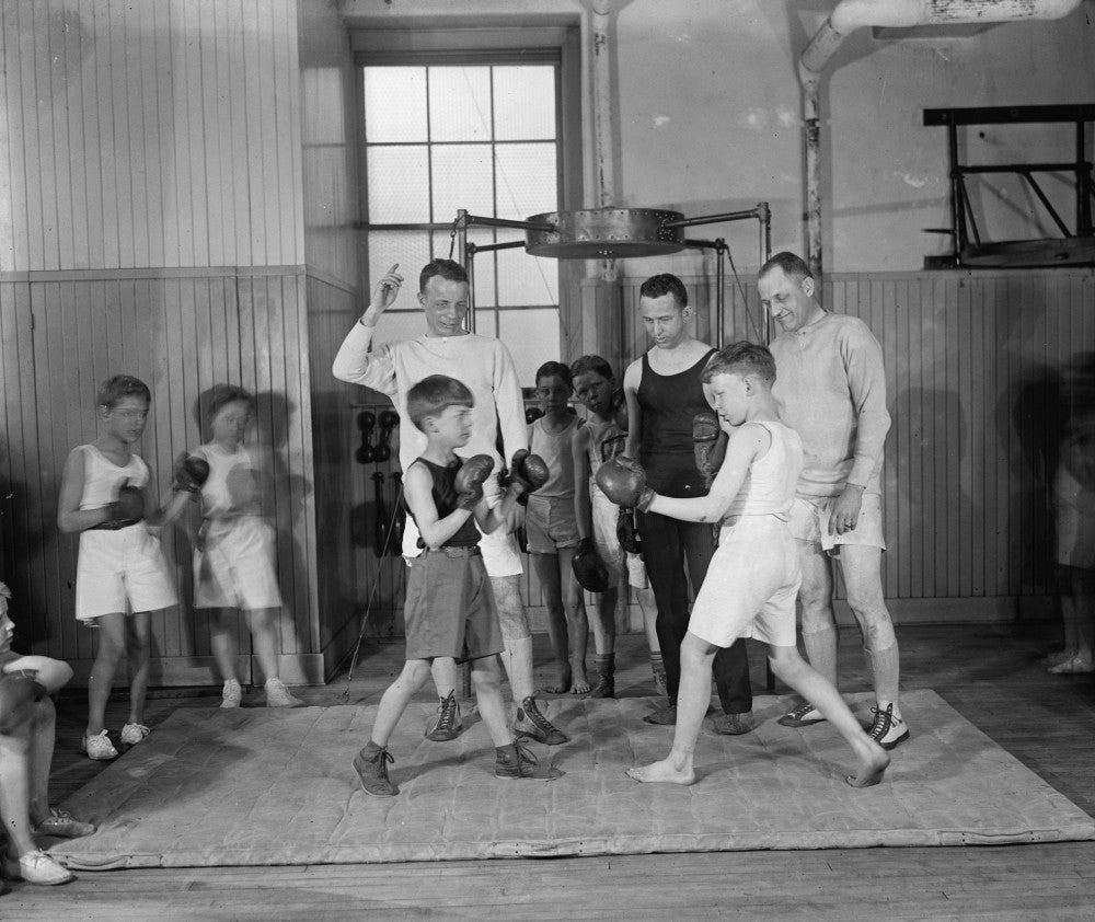 Theodore Roosevelt III Boxing Instruction Fine Art Print