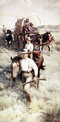 Homesteaders Fine Art Print by John Clymer - 1940 Oil Painting