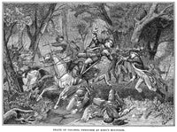 Battle of King's Mountain Engraving Print - 19th Century Art