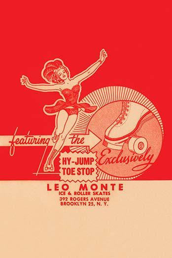 Vintage Roller Rink Stickers Poster Print | Unknown Artist