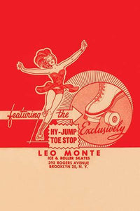 Vintage Roller Rink Stickers Poster Print | Unknown Artist