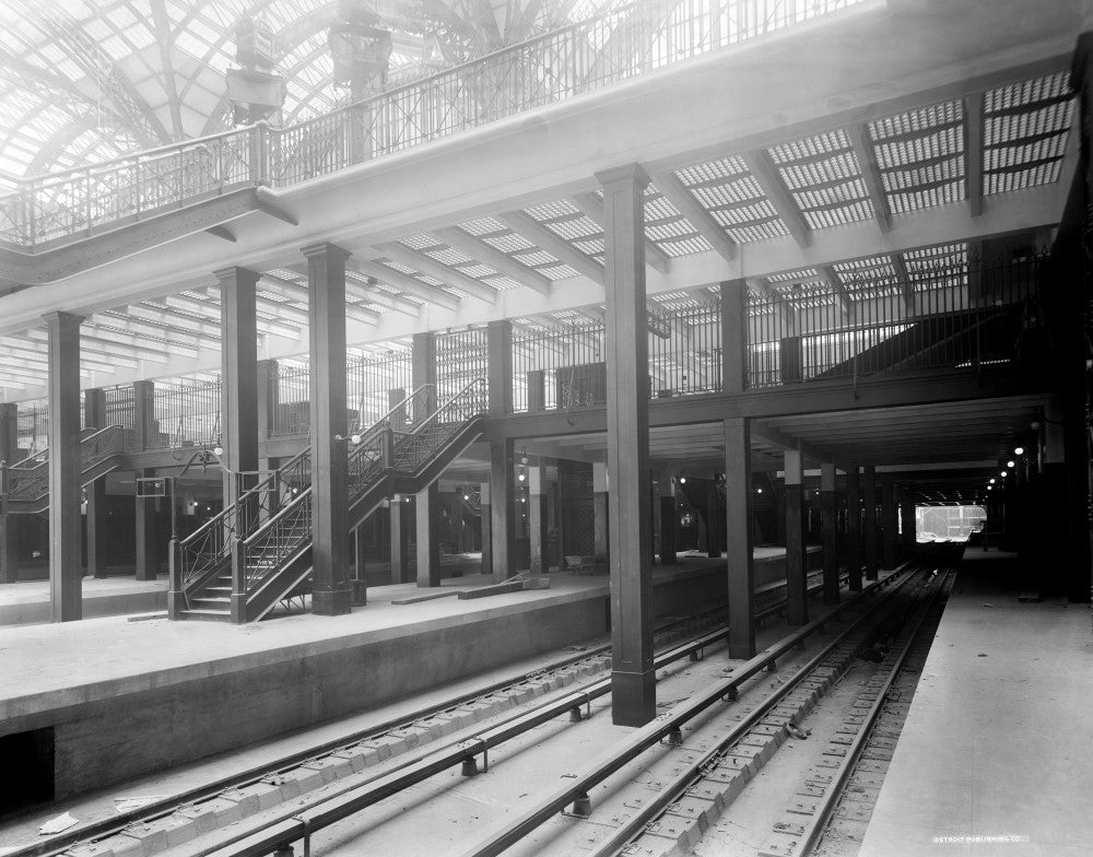 Penn Station Train Tracks Fine Art Print - C1910 by Granger Collection