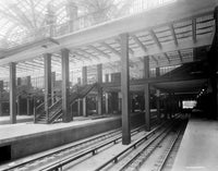 Penn Station Train Tracks Fine Art Print - C1910 by Granger Collection