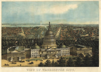 Washington, DC 1871 Bird's-Eye View Fine Art Print