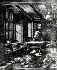 St. Jerome Revises the Bible Fine Art Print by Albrecht Durer