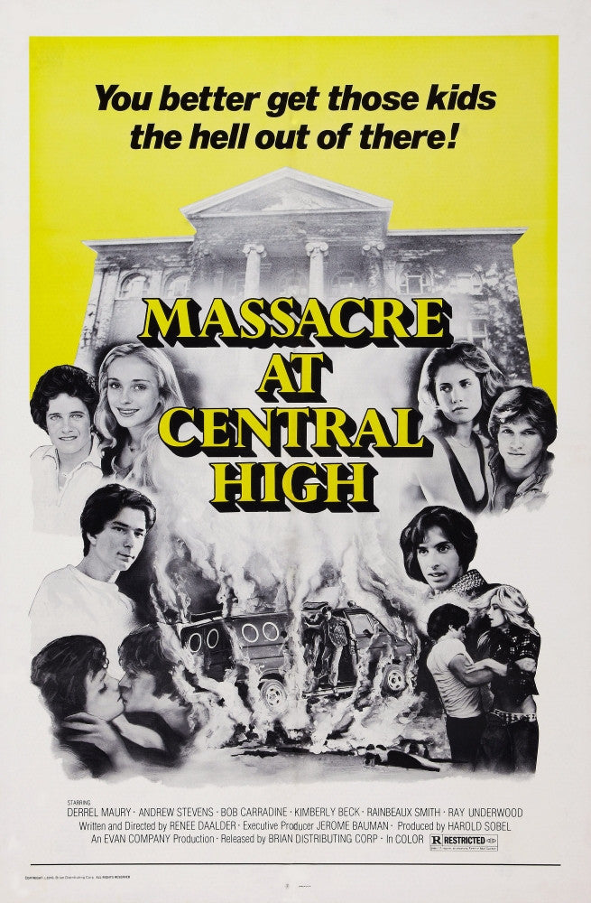 Massacre At Central High Movie Poster Art - 1976 Fine Art Print