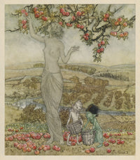 Pomona - Roman Goddess of Fruitful Abundance Fine Art Print by Arthur Rackham
