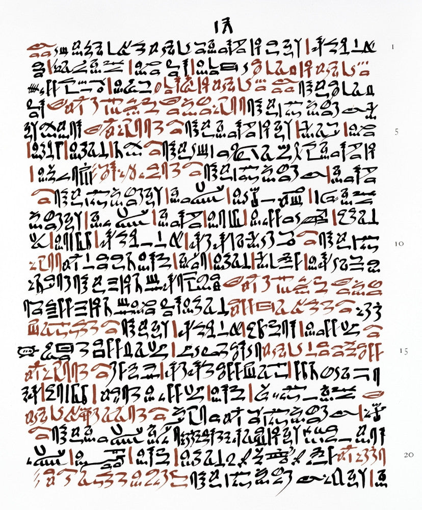 Ebers Papyrus Fine Art Print - Ancient Egyptian Medical Manuscript