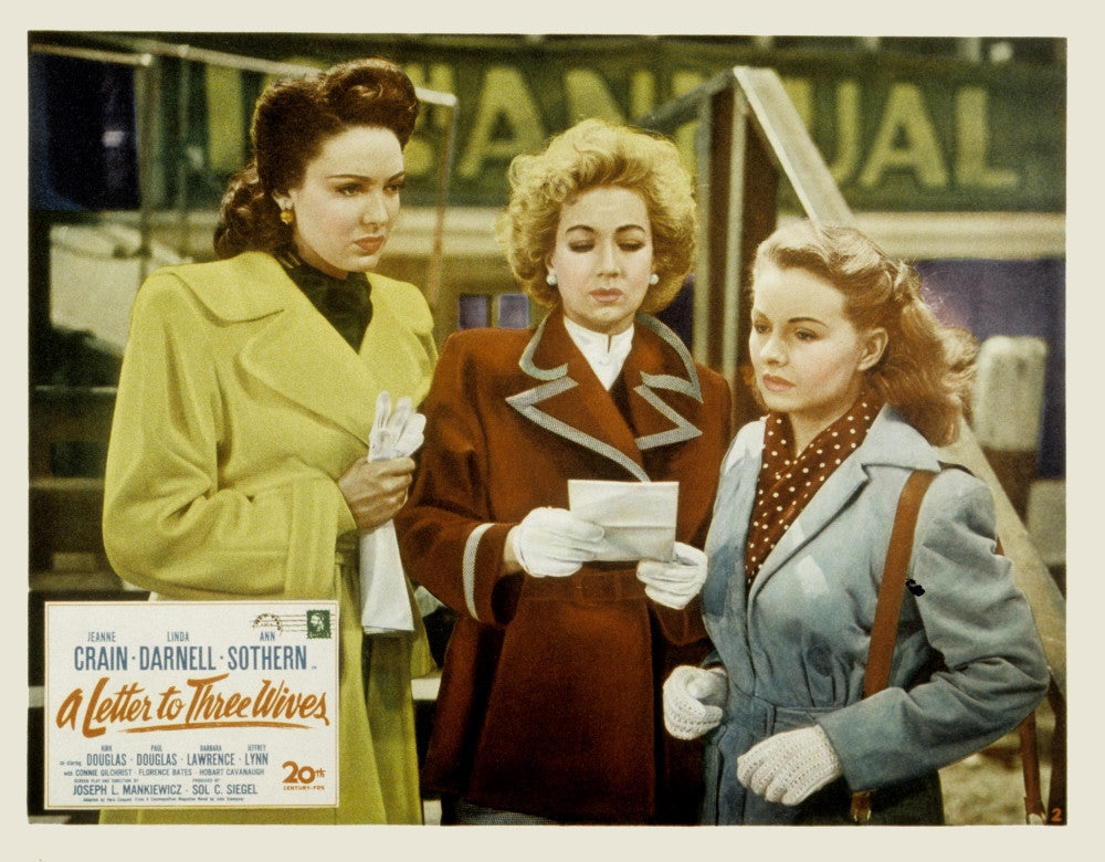 A Letter to Three Wives Photo Print featuring Linda Darnell, Ann Sothern, and Jeanne Crain - 1949