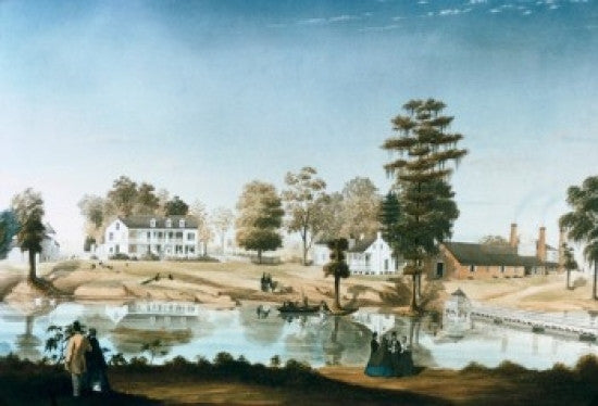The Olivier Plantation 1861 Fine Art Print by Marie Adrien Persac