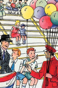 A Little Boy Asks His Father for a Balloon at the Circus Fine Art Print by Julia Letheld Hahn