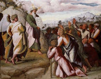 Moses Presenting the Ten Commandments Fine Art Print by Raphael - St. Peter's Basilica