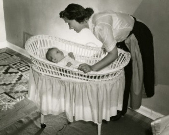 Mother and Baby Fine Art Print - Bassinet Scene (Multiple Sizes)