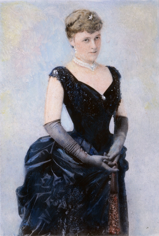Edith Wharton Oil Over Photograph Fine Art Print by Granger Collection