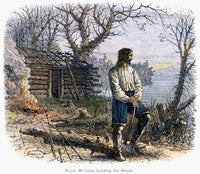 Roger Williams Line Engraving Print - 19th Century Artwork by Granger