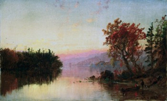 Greenwood Lake at Twilight Fine Art Print by Jasper Francis Cropsey