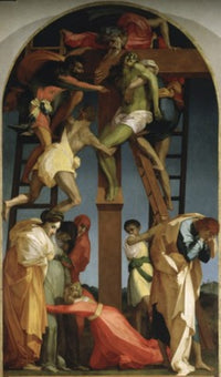 The Descent from the Cross Fine Art Print by Rosso Fiorentino