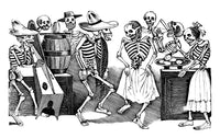 Happy Dance Fine Art Print by José Guadalupe Posada