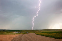 Lightning Strike Poster Print in Richland County, Montana by Chuck Haney