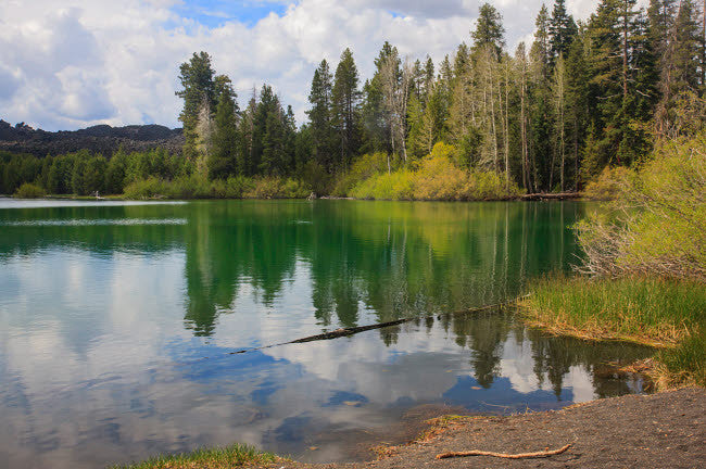 Lassen Volcanic Park Lake Fine Art Print by Mallorie Ostrowitz
