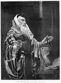New York Rabbi Fine Art Print - Engraving by T.V. Chominski
