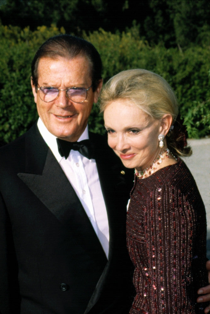Roger Moore & His Wife at the American Comedy Awards Photo Print by Robert Hepler