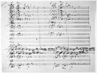 Brahms Manuscript Page from First Symphony Fine Art Print by Granger Collection