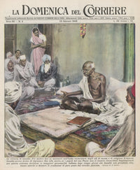 Mahatma Gandhi On Hunger Strike Fine Art Print by Mary Evans