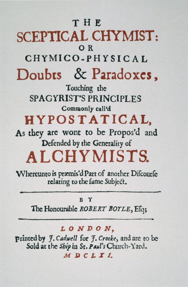 Boyle's Sceptical Chymist Title Page Fine Art Print by Granger Collection