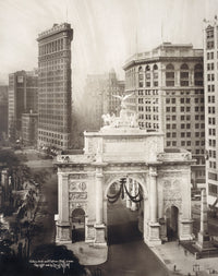 Bird's Eye View of Victory Arch and Flatiron Building, New York (C1919) Fine Art Print