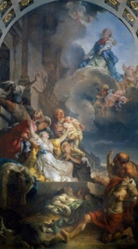 The Miracle of the Ardents Fine Art Print by Gabriel Francois Doyen