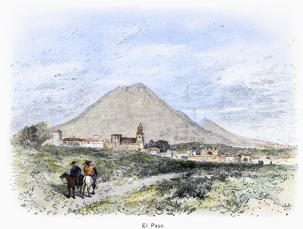 El Paso Town View - Early 19th Century Fine Art Print by Granger Collection