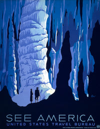 See America Vintage Travel Poster Print by Alexander Dux