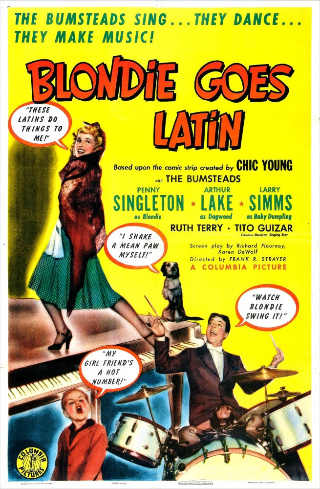 Blondie Goes Latin Movie Poster Print from 1941 | Posterazzi