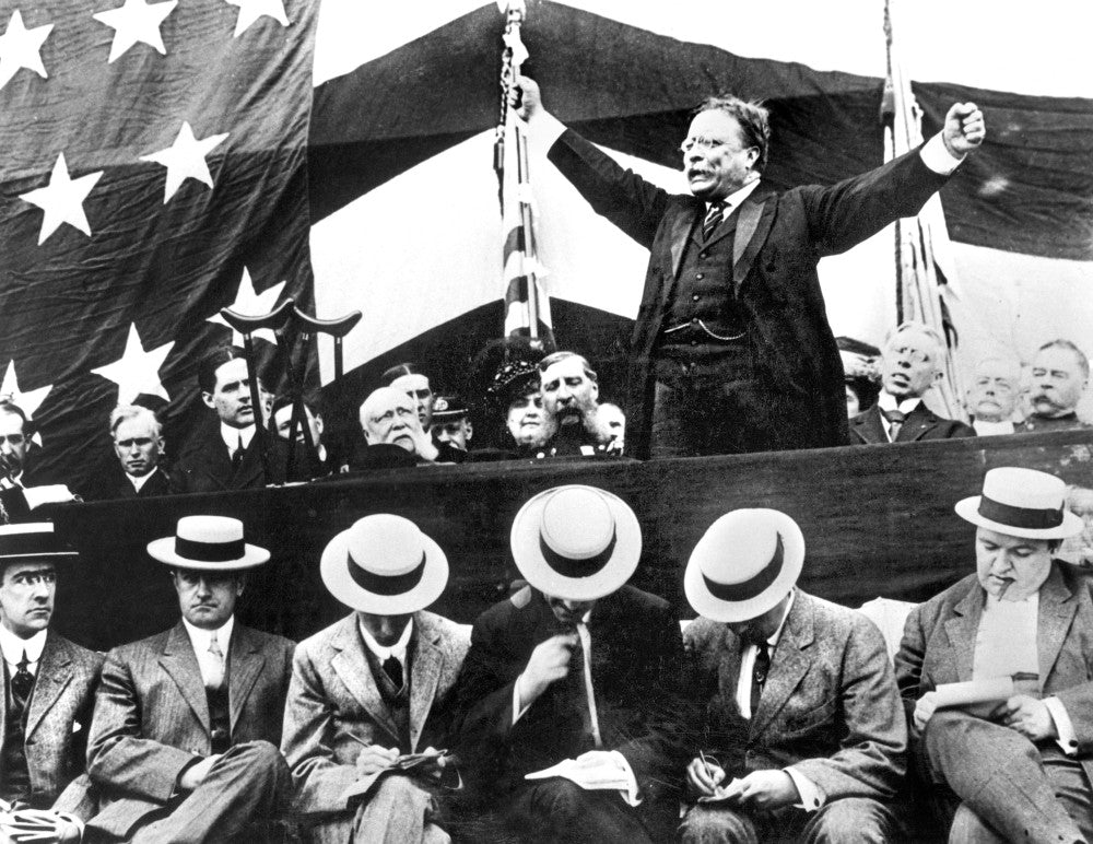 Theodore Roosevelt 26th President USA Campaign Trail Poster Print