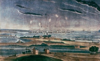 Bombardment of Fort McHenry 1814 Fine Art Print by John Bower
