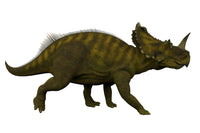 Centrosaurus Dinosaur Side View Fine Art Print by Corey Ford