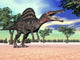 Spinosaurus Poster Print in Desert Landscape - Fine Art Print