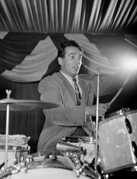 Gene Krupa Performing at the 400 Restaurant - Vintage Photograph by William P. Gottlieb