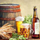 Beer and Hops Fine Art Print by The Macneil Studio - 12x12