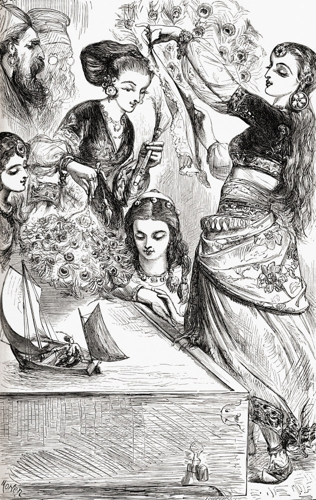 The Ladies Gave Me A Gale With Their Fans Fine Art Print by Hilary Jane Morgan