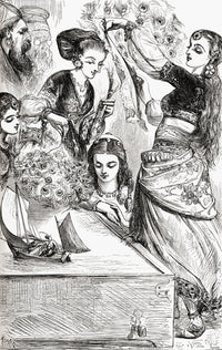 The Ladies Gave Me A Gale With Their Fans Fine Art Print by Hilary Jane Morgan